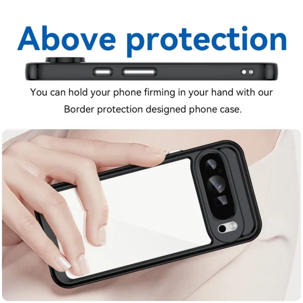 CRYSTAL Ochranný obal pre Google Pixel 9 Pro čierny