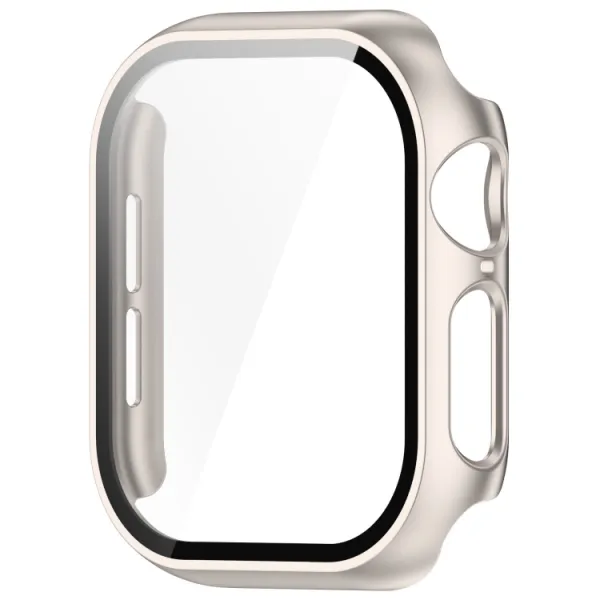 PC FULL COVER Plastový kryt so sklom pre Apple Watch 10 / 11 42mm STARLIGHT