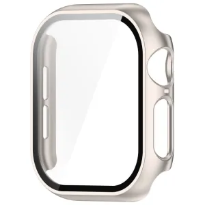 PC FULL COVER Plastový kryt so sklom pre Apple Watch 10 / 11 42mm STARLIGHT