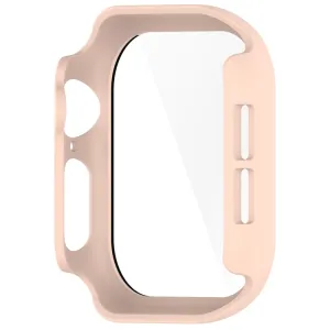 PC FULL COVER Plastový kryt so sklom pre Apple Watch 10 / 11 46mm ružový