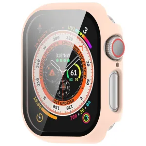 PC FULL COVER Plastový kryt so sklom pre Apple Watch 10 / 11 46mm ružový