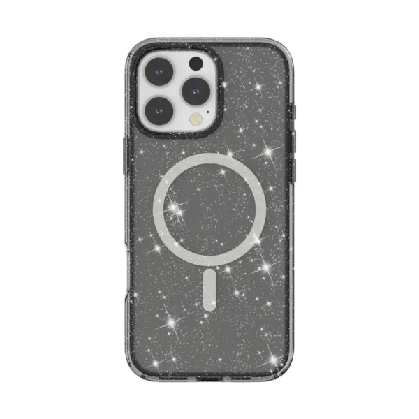 GLITTER MAGSAFE Ochranný kryt pre Apple iPhone 16 Pro Max čierny