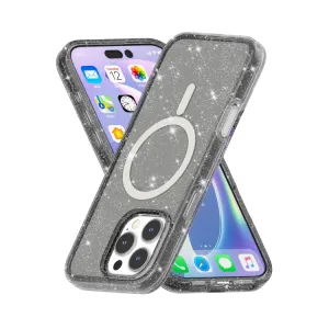 GLITTER MAGSAFE Ochranný kryt pre Apple iPhone 16 Pro Max čierny