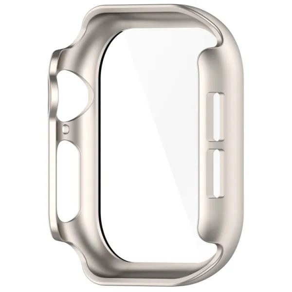 PC FULL COVER Plastový kryt so sklom pre Apple Watch 10 / 11 42mm STARLIGHT