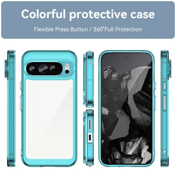 CRYSTAL Ochranný obal pre Google Pixel 9 Pro tyrkysový