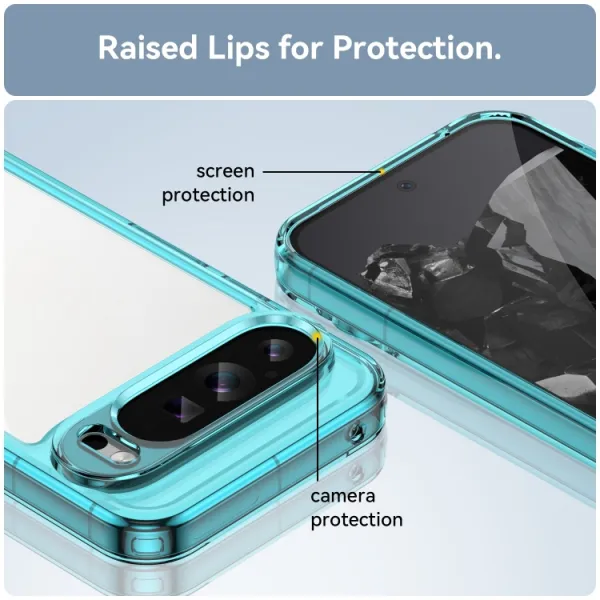 CRYSTAL Ochranný obal pre Google Pixel 9 Pro tyrkysový