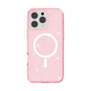 GLITTER MAGSAFE Ochranný kryt pre Apple iPhone 16 Pro Max ružový