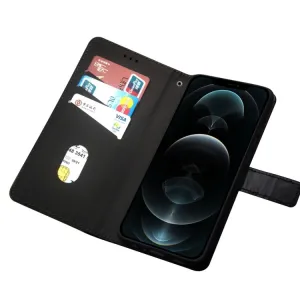 IDEWEI TWO-COLOR Peňaženkové puzdro pre CAT S75 červené
