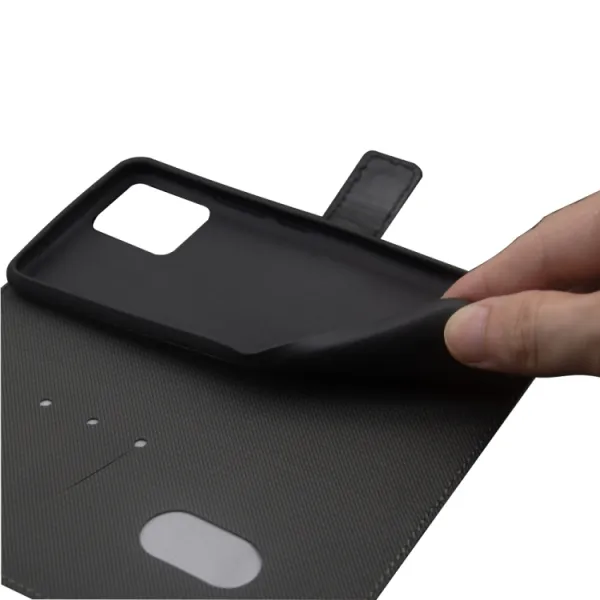 IDEWEI TWO-COLOR Peňaženkové puzdro pre CAT S75 červené