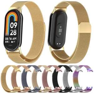 MILANESE Kovový remienok pre Xiaomi Smart Band 10 / 9 / 8 šedý