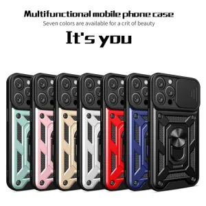 RING CAMERA Kryt s držiakom pre Apple iPhone 16 Pro Max červený