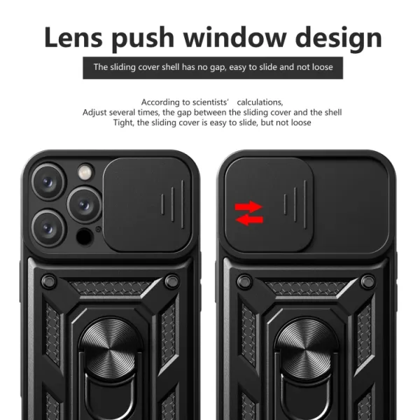RING CAMERA Kryt s držiakom pre Apple iPhone 16 Pro Max červený