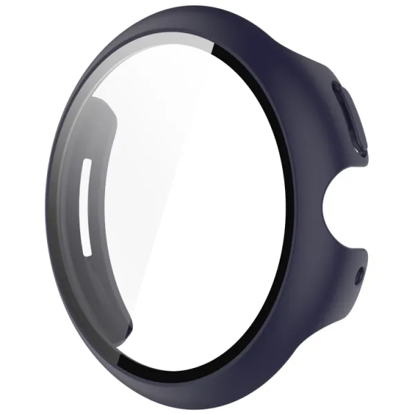 PC FULL COVER Plastový kryt so sklom pre Google Pixel Watch 3 41mm tmavomodrý