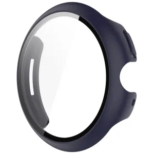 PC FULL COVER Plastový kryt so sklom pre Google Pixel Watch 3 41mm tmavomodrý