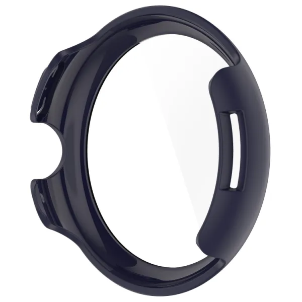 PC FULL COVER Plastový kryt so sklom pre Google Pixel Watch 3 41mm tmavomodrý