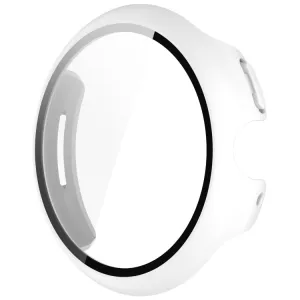 PC FULL COVER Plastový kryt so sklom pre Google Pixel Watch 3 45mm biely