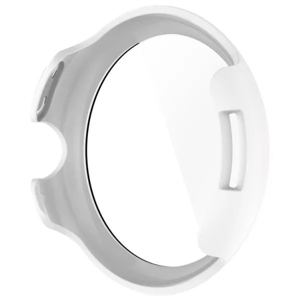 PC FULL COVER Plastový kryt so sklom pre Google Pixel Watch 3 45mm biely