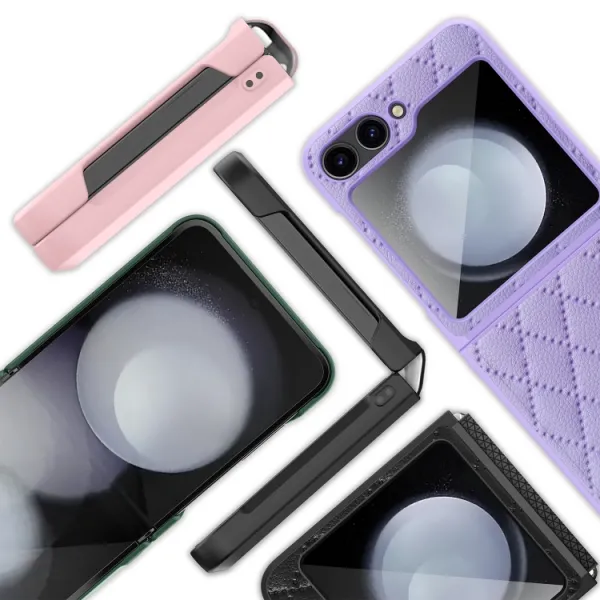 LATTICE Ochranný obal pre Samsung Galaxy Z Flip7 FE 5G / Flip6 5G fialový