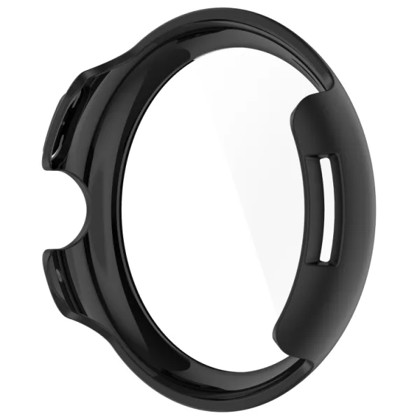 PC FULL COVER Plastový kryt so sklom pre Google Pixel Watch 3 45mm čierny