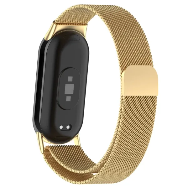 MILANESE Kovový remienok pre Xiaomi Smart Band 10 / 9 / 8 zlatý