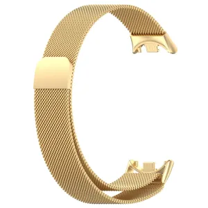 MILANESE Kovový remienok pre Xiaomi Smart Band 10 / 9 / 8 zlatý