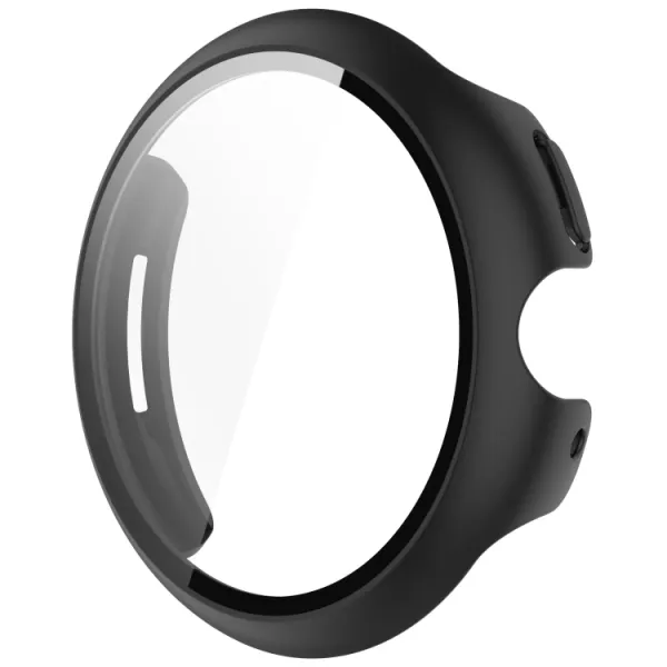 PC FULL COVER Plastový kryt so sklom pre Google Pixel Watch 3 45mm čierny
