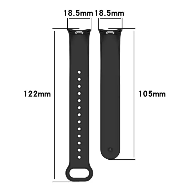 SILICONE Vymeniteľný remienok pre Xiaomi Smart Band 9 modrý