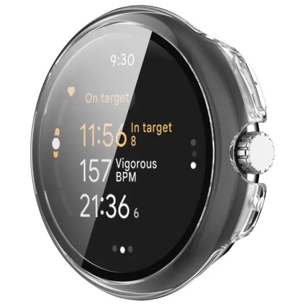 PC FULL COVER Plastový kryt so sklom pre Google Pixel Watch 3 45mm priehľadný
