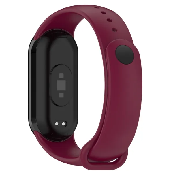SILICONE Vymeniteľný remienok pre Xiaomi Smart Band 9 bordový