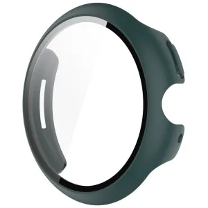 PC FULL COVER Plastový kryt so sklom pre Google Pixel Watch 3 41mm tmavozelený
