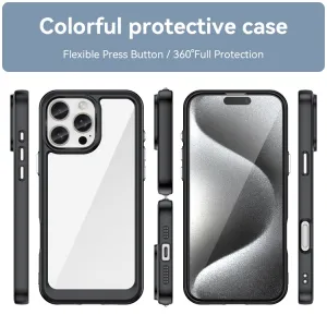 CRYSTAL Ochranný kryt pre Apple iPhone 16 Pro Max čierny