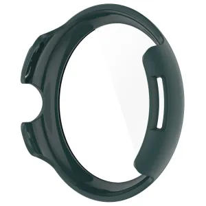 PC FULL COVER Plastový kryt so sklom pre Google Pixel Watch 3 41mm tmavozelený