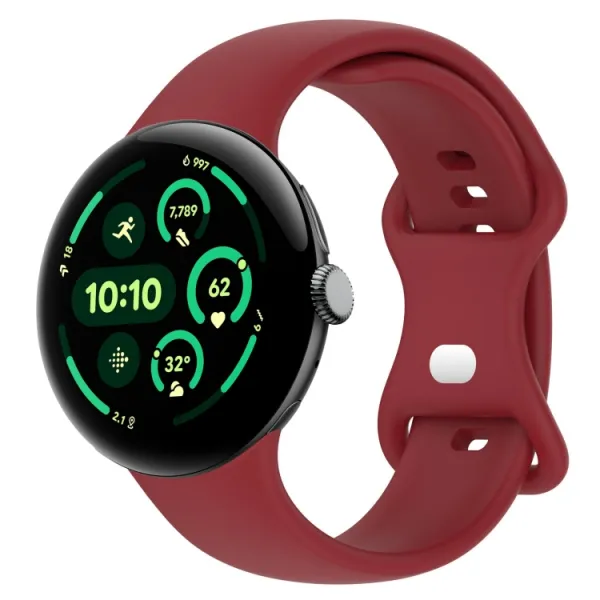 BUTTERFLY Vymeniteľný remienok pre Google Pixel Watch 3 41mm / Pixel Watch 4 41mm červený