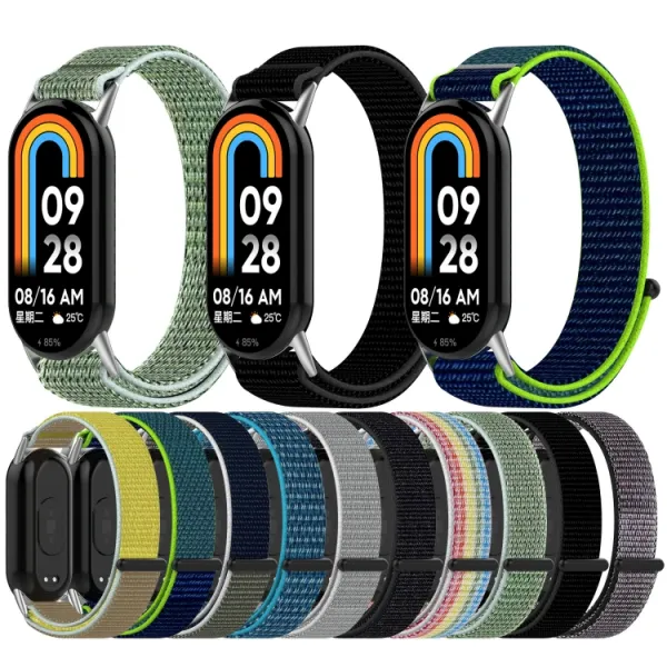 NYLON Vymeniteľný remienok pre Xiaomi Smart Band 9 šedý