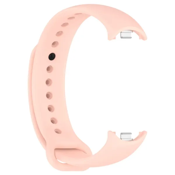 SILICONE Vymeniteľný remienok pre Xiaomi Smart Band 9 ružový