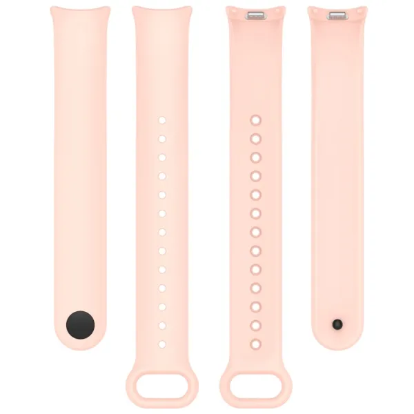 SILICONE Vymeniteľný remienok pre Xiaomi Smart Band 9 ružový