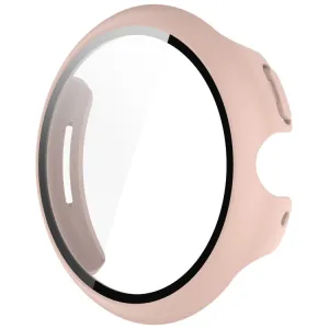 PC FULL COVER Plastový kryt so sklom pre Google Pixel Watch 3 41mm ružový