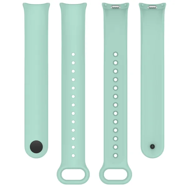SILICONE Vymeniteľný remienok pre Xiaomi Smart Band 9 svetlozelený