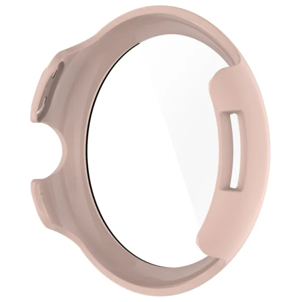 PC FULL COVER Plastový kryt so sklom pre Google Pixel Watch 3 41mm ružový