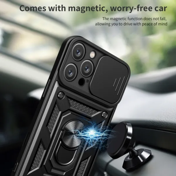 RING CAMERA Kryt s držiakom pre Apple iPhone 16 Pro Max čierny