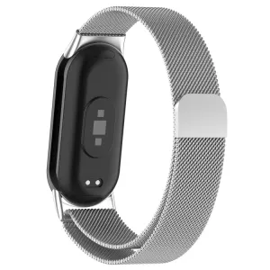 MILANESE Kovový remienok pre Xiaomi Smart Band 10 / 9 / 8 strieborný