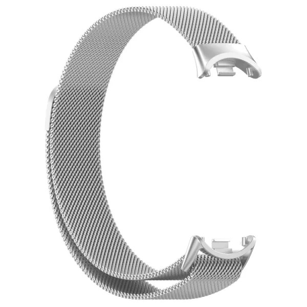 MILANESE Kovový remienok pre Xiaomi Smart Band 10 / 9 / 8 strieborný