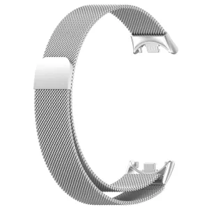 MILANESE Kovový remienok pre Xiaomi Smart Band 10 / 9 / 8 strieborný