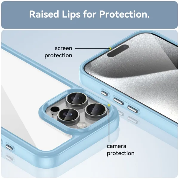 CRYSTAL Ochranný kryt pre Apple iPhone 16 Pro Max modrý