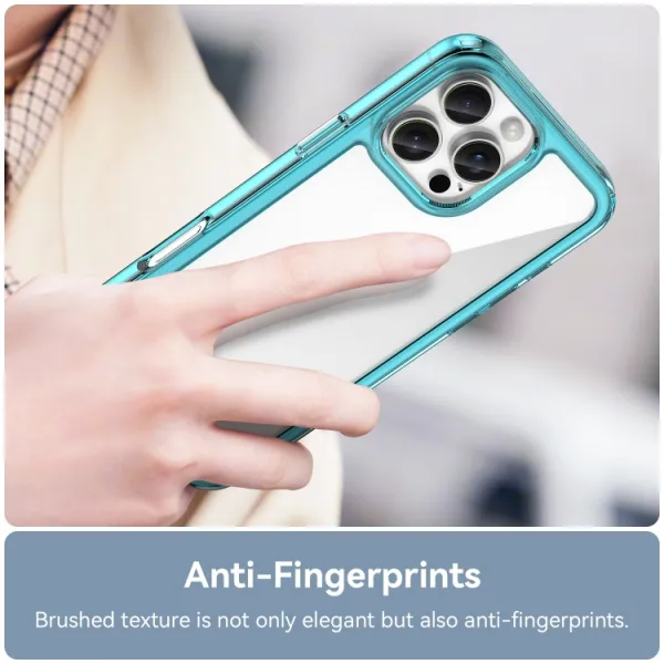 CRYSTAL Ochranný kryt pre Apple iPhone 16 Pro Max tyrkysový