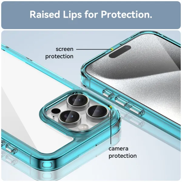 CRYSTAL Ochranný kryt pre Apple iPhone 16 Pro Max tyrkysový