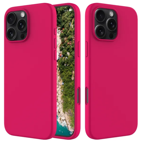 RUBBER Ochranný kryt pre Apple iPhone 16 Pro Max tmavoružový
