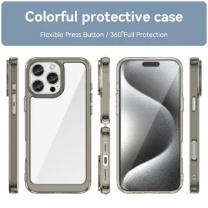 CRYSTAL Ochranný kryt pre Apple iPhone 16 Pro Max šedý