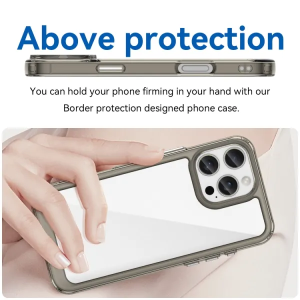 CRYSTAL Ochranný kryt pre Apple iPhone 16 Pro Max šedý