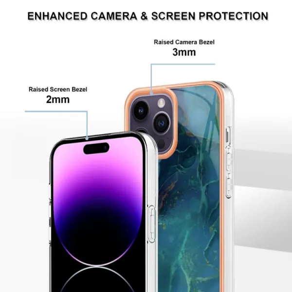 IMD MARBLE Ochranný kryt pre Apple iPhone 16 Pro Max GREEN